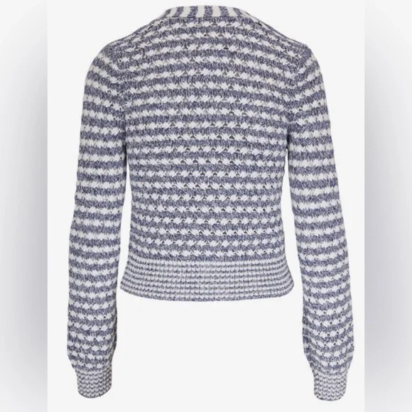 Veronica Beard Artura Blue Multi Cardigan Sweater - Picture 2 of 8